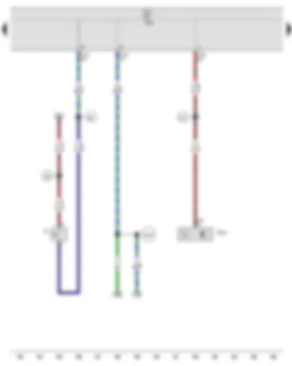 Wiring Diagram  SEAT IBIZA 2011 - Reversing light switch - Brake pedal position sender - Onboard supply control unit