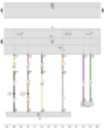 Wiring Diagram  SEAT IBIZA 2011 - Heater control unit - Onboard supply control unit - Air recirculation flap control motor