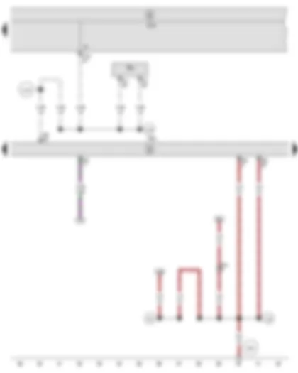 Wiring Diagram  SEAT IBIZA 2011 - Onboard supply control unit - Engine control unit