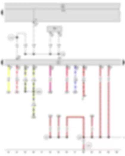 Wiring Diagram  SEAT IBIZA 2011 - Onboard supply control unit - Engine control unit