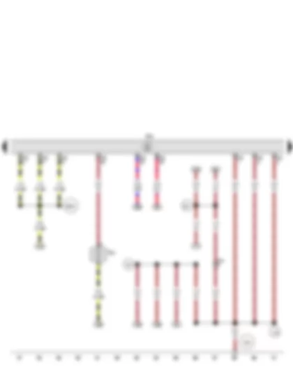 Wiring Diagram  SEAT IBIZA 2011 - Engine control unit - Intake manifold preheating heater element