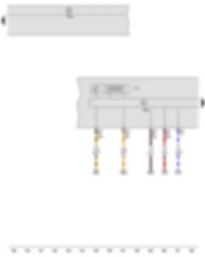 Wiring Diagram  SEAT IBIZA 2011 - Multifunction indicator - Control unit in dash panel insert - Onboard supply control unit