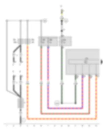 Wiring Diagram  SEAT IBIZA 2013 - Battery - ABS control unit - Fuse 1 on fuse holder B - Fuse 4 on fuse holder C
