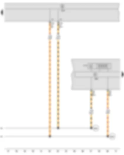 Wiring Diagram  SEAT IBIZA 2012 - Multifunction indicator - Control unit in dash panel insert