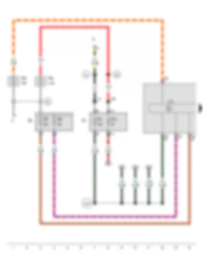 Wiring Diagram  SEAT IBIZA 2011 - ABS control unit - Fuse holder B - Fuse holder C