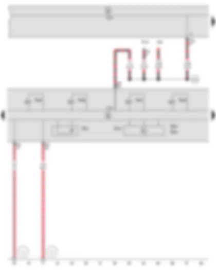 Wiring Diagram  SEAT IBIZA 2013 - Brake pressure sender 1 - ESP sensor unit - ABS control unit