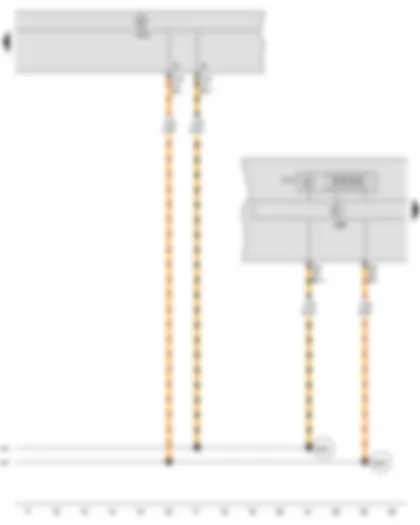 Wiring Diagram  SEAT IBIZA 2012 - Multifunction indicator - Control unit in dash panel insert