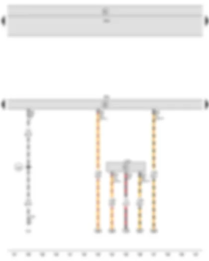 Wiring Diagram  SEAT IBIZA 2012 - Onboard supply control unit - Engine control unit - Diagnostic connection