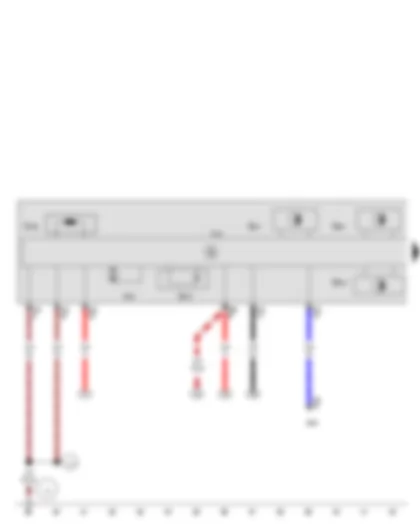 Wiring Diagram  SEAT IBIZA 2013 - Gearbox input speed sender - Gearbox hydraulic pressure sender - Mechatronic unit for dual clutch gearbox - Hydraulic pump motor