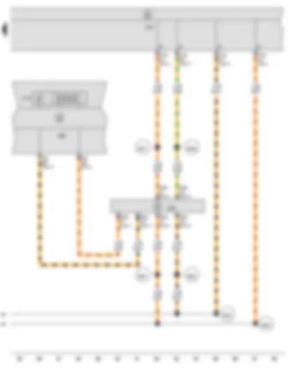 Wiring Diagram  SEAT IBIZA 2013 - Multifunction indicator - Control unit in dash panel insert - Onboard supply control unit - Data bus diagnostic interface