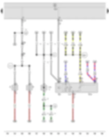 Wiring Diagram  SEAT IBIZA 2013 - Switch and instrument illumination regulator - Headlight range control regulator - Daytime running lights blocking diode - Onboard supply control unit - Number plate light