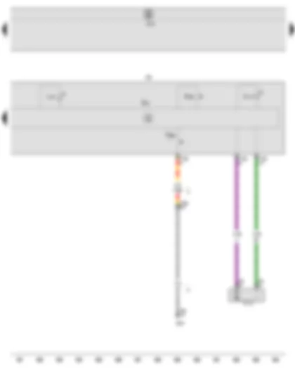 Wiring Diagram  SEAT IBIZA 2013 - Heater control unit - Onboard supply control unit - Air recirculation flap control motor