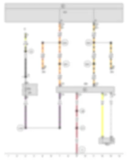 Wiring Diagram  SEAT IBIZA 2015 - Onboard supply control unit - Control unit for structure-borne sound - Actuator for structure-borne sound