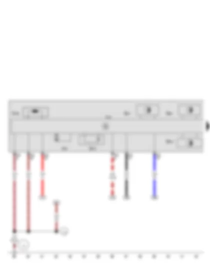 Wiring Diagram  SEAT IBIZA 2013 - Gearbox input speed sender - Gearbox hydraulic pressure sender - Mechatronic unit for dual clutch gearbox - Hydraulic pump motor