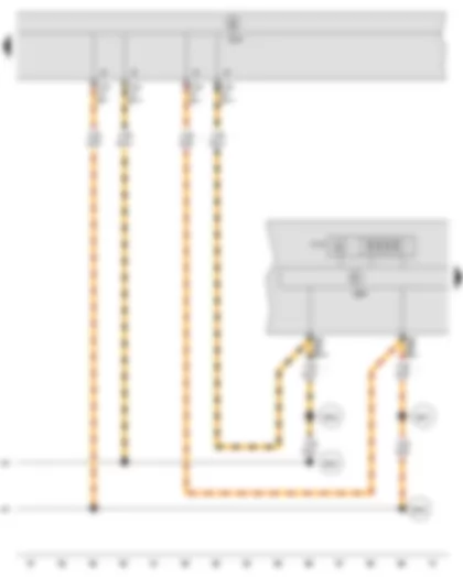Wiring Diagram  SEAT IBIZA 2014 - Multifunction indicator - Control unit in dash panel insert