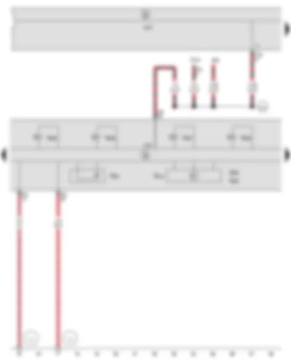 Wiring Diagram  SEAT IBIZA 2013 - Brake pressure sender 1 - ESP sensor unit - ABS control unit