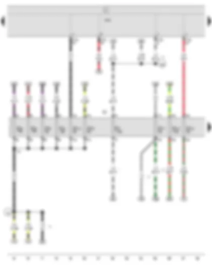 Wiring Diagram  SEAT IBIZA 2013 - Onboard supply control unit - Fuse holder C