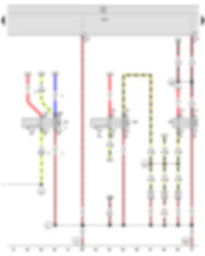 Wiring Diagram  SEAT IBIZA 2013 - X-contact relief relay - Terminal 15 voltage supply relay - Dipped beam relay - Onboard supply control unit