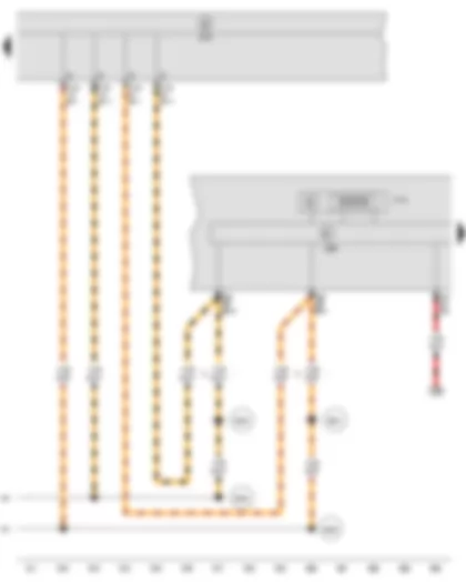 Wiring Diagram  SEAT IBIZA 2014 - Multifunction indicator - Control unit in dash panel insert