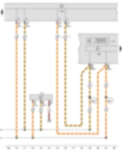 Wiring Diagram  SEAT IBIZA 2013 - Multifunction indicator - Control unit in dash panel insert