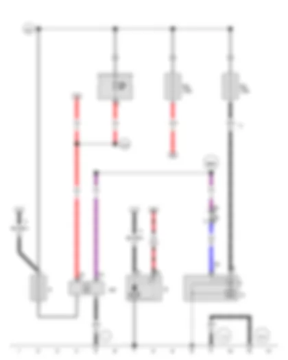 Wiring Diagram  SEAT IBIZA 2015 - Battery - Starter - Alternator - Battery monitor control unit