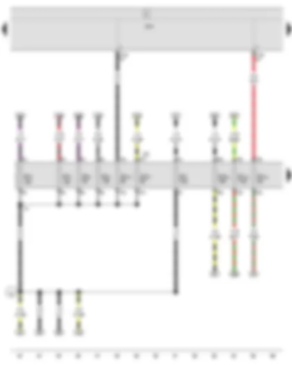 Wiring Diagram  SEAT IBIZA 2014 - Onboard supply control unit - Fuse holder C