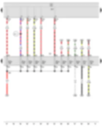 Wiring Diagram  SEAT IBIZA 2014 - Onboard supply control unit - Fuse holder C