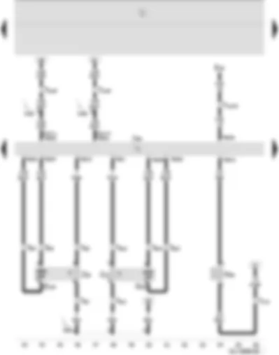 Wiring Diagram  SEAT IBIZA 2008 - Activated charcoal filter system solenoid valve 1 - lambda probe - lambda probe after catalytic converter - Simos control unit
