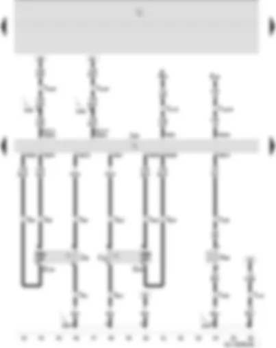 Wiring Diagram  SEAT IBIZA 2008 - Activated charcoal filter system solenoid valve 1 - lambda probe - lambda probe after catalytic converter - 4HV control unit