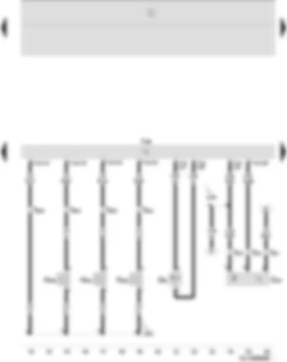 Wiring Diagram  SEAT IBIZA 2009 - Fuel temperature sender - Hall sender - diesel direct injection system control unit - unit injector valves - No. 1 - 2 - and 3