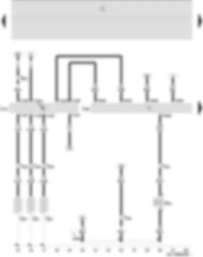 Wiring Diagram  SEAT IBIZA 2009 - Glow plugs - charge pressure control solenoid valve - diesel direct injection system control unit - automatic glow period control unit