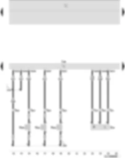 Wiring Diagram  SEAT IBIZA 2009 - Hall sender - diesel direct injection system control unit - unit injector valves - No. 1 - 2 - and 3