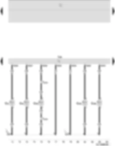 Wiring Diagram  SEAT IBIZA 2008 - Temperature sender before and after particulate filter - temperature sender before turbocharger - fuel temperature and coolant temperature sender
