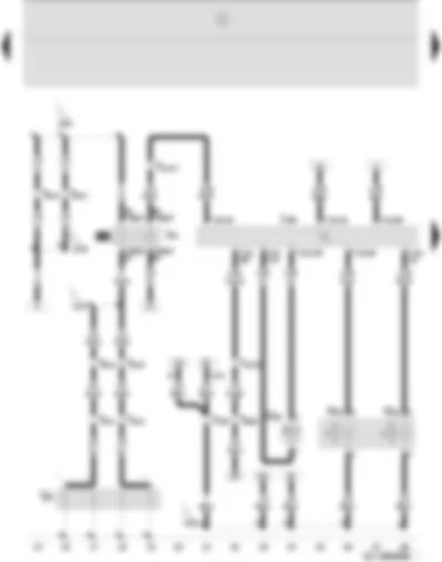 Wiring Diagram  SEAT IBIZA 2007 - Glow plugs - charge pressure control solenoid valve - glow plug relay - diesel direct injection system control unit