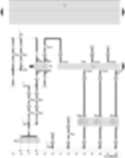 Wiring Diagram  SEAT IBIZA 2003 - Glow plugs - charge pressure control solenoid valve - glow plug relay - diesel direct injection system control unit - exhaust gas recirculation valve