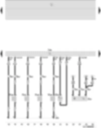 Wiring Diagram  SEAT IBIZA 2008 - Fuel temperature sender - Hall sender - diesel direct injection system control unit - unit injector valves - No. 1 - 2 - 3 and 4