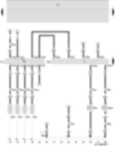 Wiring Diagram  SEAT IBIZA 2007 - Glow plugs - charge pressure control solenoid valve - diesel direct injection system control unit - automatic glow period control unit