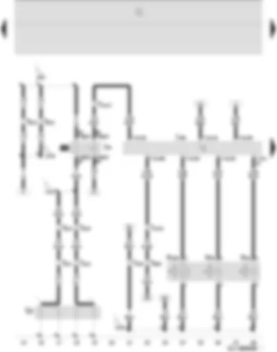 Wiring Diagram  SEAT IBIZA 2007 - Glow plugs - charge pressure control solenoid valve - glow plug relay - diesel direct injection system control unit