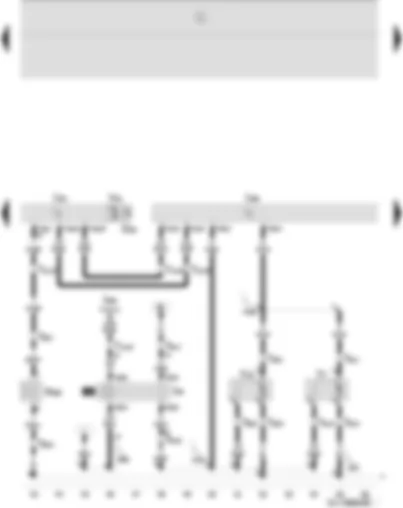 Wiring Diagram  SEAT IBIZA 2003 - Run-on relay  -radiator fan 2  - air conditioning system control unit - radiator fan - radiator fan on right of radiator