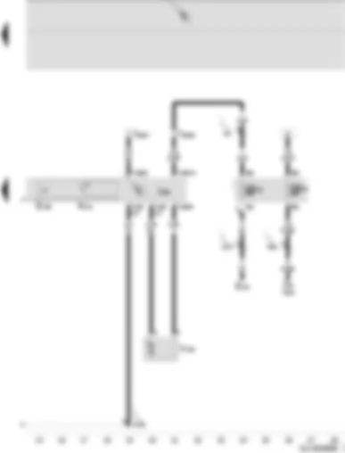 Wiring Diagram  SEAT IBIZA 2007 - Fresh air/air recirculation flap switch - fresh air/recirculated air flap control motor - fresh air and air recirculation flap control unit