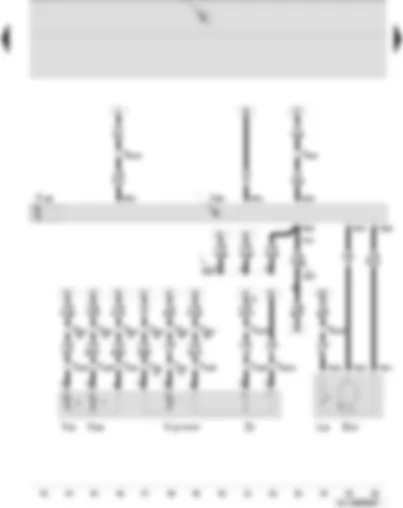 Wiring Diagram  SEAT IBIZA 2009 - Window regulator switch in front passenger door - front passenger side window regulator motor - front passenger side mirror adjustment motors - front passenger door control unit