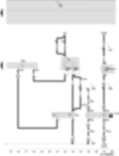 Wiring Diagram  SEAT IBIZA 2009 - Radiator fan run-on relay V7 and V35 1st speed - radiator fan thermal switch - diesel direct injection system control unit