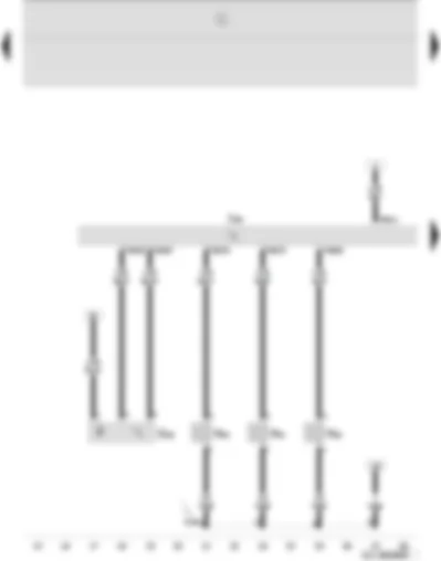 Wiring Diagram  SEAT IBIZA 2009 - Injectors for cylinders 1 - 2 and 3 - engine speed sender - Simos control unit