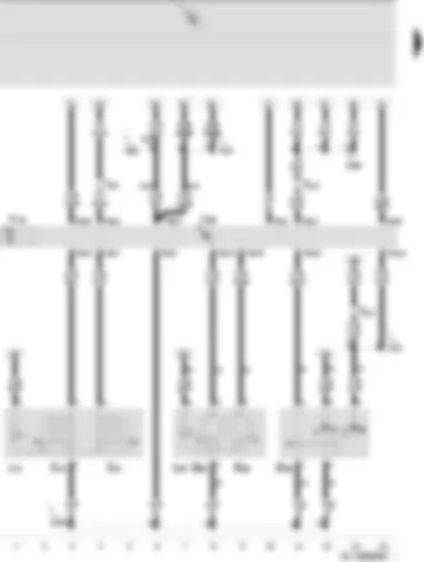 Wiring Diagram  SEAT IBIZA 2009 - Front right window regulator switch - front left window regulator switch - driver door control unit