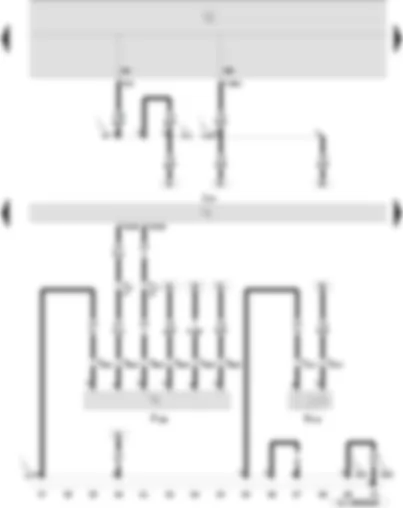 Wiring Diagram  SEAT IBIZA 2009 - Tiptronic switch - selector lever lock solenoid - automatic gearbox control unit