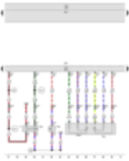 Wiring Diagram  SEAT IBIZA 2008 - Brake light switch - Clutch pedal switch - Accelerator position sender - Motronic control unit