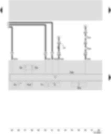 Wiring Diagram  SEAT IBIZA 2000 - Control unit with display unit in dash panel insert - fuel gauge - coolant temperature gaugem - speedometer - odometer display