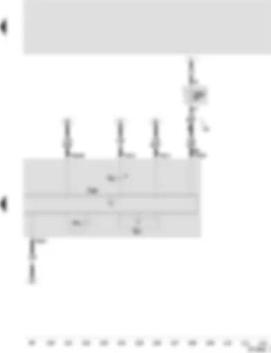 Wiring Diagram  SEAT IBIZA 2000 - Control unit with display unit in dash panel insert - rev. counter - oil pressure warning buzzer - alternator warning lamp