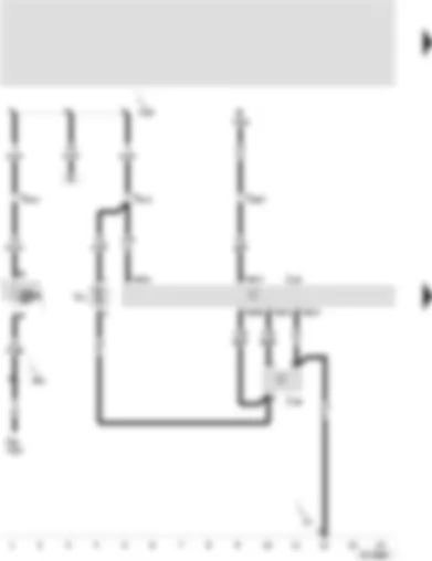 Wiring Diagram  SEAT IBIZA 2000 - Control and regulating unit for air conditioner - fresh air blower control unit - fresh air blower