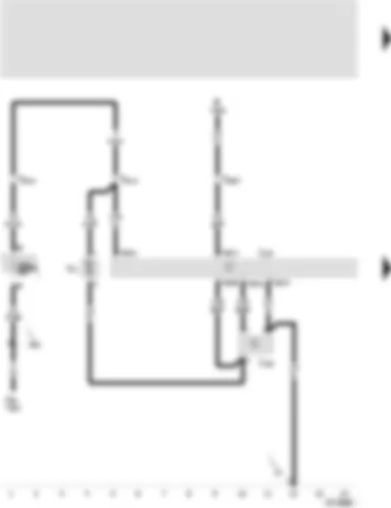 Wiring Diagram  SEAT IBIZA 2000 - Control and regulating unit for air conditioner - fresh air blower control unit - fresh air blower